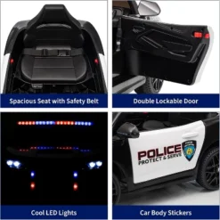 12V Kids Police Ride-On Car, Remote Control Electric Toy With LED Lights, Music, Horn & Safety Belt 11 12V Kids Police Ride-On Car, Remote Control Electric Toy With LED Lights, Music, Horn & Safety Belt -The Range Shop GUEST dd72a98e f617 41e3 adb5 99bde8359f34