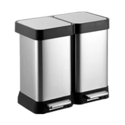 13 Gallon Step-Open Dual Trash And Recycling Bin With Soft-Close Lid, Minimalistic For Home, Kitchen, Laundry Room, Office, Without Inner Bucket -The Range Shop GUEST dddf8398 7d95 4707 b63a e9aa1acb7e02