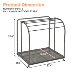 Outdoor Pool Towel Rack, 5 Bar Pool Towel Stand With Rattan Base, Towel Freestanding Rack For Poolside, Patio, Bathroom, Clothing Drying Rack -The Range Shop GUEST deb25cc5 ad2f 4dca b772 4ff893aa2b18