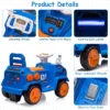 Ride On Car, Electric Car For Kids, LED Flash Lights, Radar Rocket Sound & Music Player With USB Port, For Boys And Girls