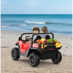 24V Ride On Dump Truck With Remote Control, 2 Seater Electric Toy Car For Kids, All-Terrain Kids Construction Vehicle W/Dump Bed & Shovel -The Range Shop GUEST e1540fbf b24b 43d7 b779 9f00a37441c3