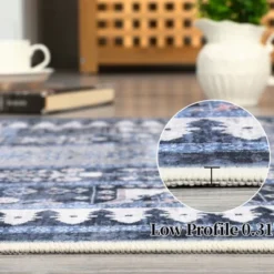 Washable Vintage Living Room Rugs,Floral Print Retro Accent Bedroom Carpet, Large Non Slip Area Rug For Kitchen Dining Room -The Range Shop GUEST e244b309 24dd 4dad 99e9 803a1dd5c65a