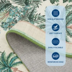 Washable Jungle Animal Print Large Living Room Rugs,Botanical Forest Print Soft Non Slip Bedroom Carpet, Cute Nursery Playroom Rugs -The Range Shop GUEST e35adce2 516a 46ab b643 786be32410ee