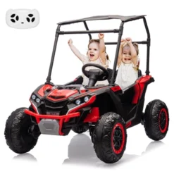 24V 2 Seater Ride On UTV Car, 4WD Electric Off-Road Truck With Sun Shade, Side By Side Battery Powered Toy Car With Remote Control, Music, Lights -The Range Shop GUEST e37b1da9 bcd9 4866 949d 7b411911f7c7