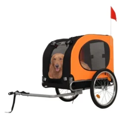 Dog Bike Trailer - 88LBS Dog Cart For Bicycle, Pet Carrier For Small / Medium Pets, Easy Folding Frame, Quick Release Wheel, Washable Non-Slip Lining -The Range Shop GUEST e694b578 37e1 44c7 876e a3fbfda2b4b9