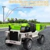 Ride On Dump Truck, Ride On Car With Remote Control, 12V 4WD Kids Electric Car, Ride On Toys With Electric Dump Bed And Shovel, Two Speeds, Music