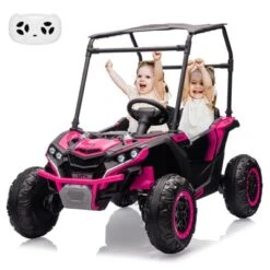 24V 2 Seater Ride On UTV Car, 4WD Electric Off-Road Truck With Sun Shade, Side By Side Battery Powered Toy Car With Remote Control, Music, Lights -The Range Shop GUEST e7e17e30 575f 4cfe 8272 fabf1e82b8c1