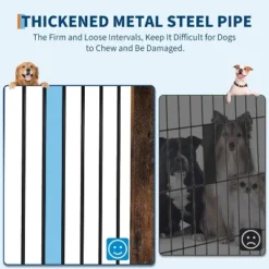 Wooden Dog Crate With Dual Locking Doors, Chew-Resistant Breed Indoor Kennel, Pet Cage End Table -The Range Shop GUEST e9315440 4955 4c44 85a8 5acbd9cae91f