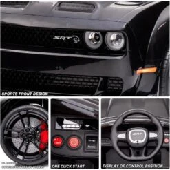 12V Licensed Dodge Challenger Kids Electric Car, Battery Powered Electric Vehicles With Remote Control, LED Lights, For Boys Girls -The Range Shop GUEST e96cb397 34d7 4e2d 96c8 57d6f09d8b8a