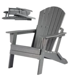Folding Adirondack Chair - Oversized HDPE, Weather Resistant, Outdoor Fire Pit Chair, Suitable For Patio, Porch, Deck, Garden -The Range Shop GUEST ea3e7d78 6ea6 4d67 844b 582d2d63846c