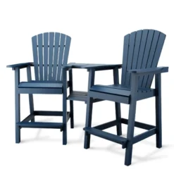 Patio HDPE Adirondack Chairs, Outdoor Tall Seating, For Deck, Balcony, Backyard, Patio Bar Stool Chair, Blue 15 Patio HDPE Adirondack Chairs, Outdoor Tall Seating, For Deck, Balcony, Backyard, Patio Bar Stool Chair, Blue -The Range Shop GUEST ecc5cb63 1dd7 4e87 8dd2 7f4b383a1819