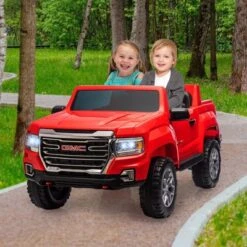 2-Seater Ride On Truck Car, 24V 7AH Battery Powered Electric Vehicle With Remote Control, LED Lights, Safety Belt, Music, Ride On Toy For Kids 3-10 -The Range Shop GUEST ed90efde 8454 456a be44 cff74b9a54cd