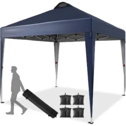 10x10 Pop Up Camping Tent, Pop Up Canopy Tent, Tarp Beach Tent W/ 4 Sandbags, Waterproof Sun Shelter Gazebo For Party, Camping, Commercial Events -The Range Shop GUEST edaab0b5 b4ea 47cb 8857 8ab7ab5e0aeb