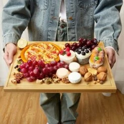 Magnetic Cheese Board Set Of 3, Bamboo Cutting Board With Deep Juice Grooves, Wooden Chopping Board -The Range Shop GUEST edc314b2 e188 4499 9884 2d0835a8744d