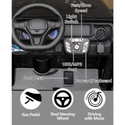 24V 2-Seater Electric Ride-On Car For Kids With Parent Remote Control, Dual 200W Motors, Music & Adjustable Speeds - Ages 3-8 Years Old