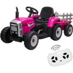 12V 25W Kids Powered Electric Tractor, Toddler Ride On Car W/Remote Control, LED Headlights, Gear Shift, MP3 Player USB Port For Kids 3-6 Years -The Range Shop GUEST f0cb761c 26a0 41e7 a3fd bd4926b33ad3