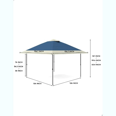13'x13' Instant Pop-Up Canopy Tent – Waterproof & UPF 50+ UV Shield, Heavy-Duty Portable Shelter For Camping, Markets & Events (Blue) 1 13'x13' Instant Pop-Up Canopy Tent – Waterproof & UPF 50+ UV Shield, Heavy-Duty Portable Shelter For Camping, Markets & Events (Blue)