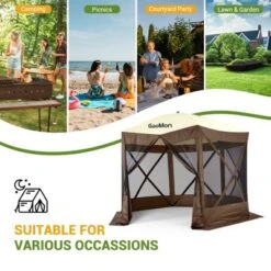 Instant Pop Up Gazebo 10x10ft With 6 Mesh Walls - Portable Canopy Tent For Camping, Backyard & Parties | Includes Carry Bag & Stakes -The Range Shop GUEST f221d937 5d48 48b2 9b0b ddcb31a6a47f