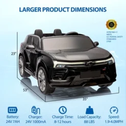 24V 2-Seater Ride On Car With Remote Control, SUV Licensed Chevrolet Blazer Battery Powered Cars For Kids, MP3 Player, LED Headlights, Bluetooth -The Range Shop GUEST f222373f f196 45e0 a009 3e675366f921