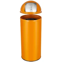 65L/17 Gallon Heavy Duty Stainless Steel Tall Commercial Trash Can, Push Lid Kitchen Waste Bin, For Home Office Restaurant -The Range Shop GUEST f35b4a12 d6d2 4622 8469 583229af8bb3