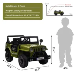 12V Kids Ride On Truck Car With Remote Control, Spring Suspension, Various Speeds, LED Lights, Music, And Safety Belt, Electric Ride On Car Toys -The Range Shop GUEST f5b79ae4 4d8a 40ba bc5c cc12c216ace2