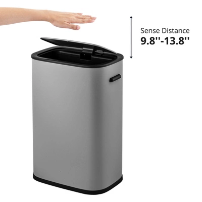 14.5 Gallon Motion Sensor Trash Can, Smart Trash Can With Lid, Automatic Garbage Can With Handle 2 14.5 Gallon Motion Sensor Trash Can, Smart Trash Can With Lid, Automatic Garbage Can With Handle - Image 2