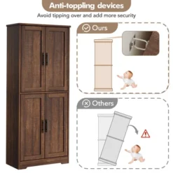 Pantry Cabinet, 70" Kitchen Pantry Cabinet With Doors And Adjustable Shelves, Freestanding Cupboard 10 Pantry Cabinet, 70" Kitchen Pantry Cabinet With Doors And Adjustable Shelves, Freestanding Cupboard -The Range Shop GUEST f6b30dd5 3c0a 4d43 9303 b41c99afb50a