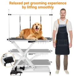 47'' Electric Dog Grooming Table, Heavy Duty Height Adjustable Lifting Grooming Table With Arm, Hooks, Leash, Pet Grooming Lift Table -The Range Shop GUEST f77d623b 3e31 4ba0 bcbf 02e67da30915