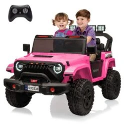 24V Kids Ride On Car, 4WD Electric Vehicle Truck With Remote Control, Ride On Truck With 3 Speeds, Led Lights, Bluetooth, For Boys Girls 3-10 -The Range Shop GUEST f8db8e08 d832 49d1 8aa7 feb804163e58