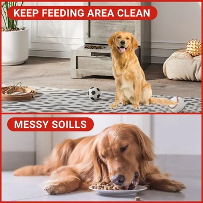 Top Opening Dog Feeding Station, Wooden Dog Food Storage Cabinet With 2 Elevated Dog Bowls, 3 Hooks, Hidden Design, Large Pet Food Storage 4 Top Opening Dog Feeding Station, Wooden Dog Food Storage Cabinet With 2 Elevated Dog Bowls, 3 Hooks, Hidden Design, Large Pet Food Storage - Image 4