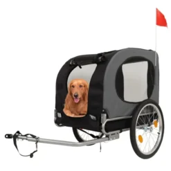 Dog Bike Trailer - 88LBS Dog Cart For Bicycle, Pet Carrier For Small / Medium Pets, Easy Folding Frame, Quick Release Wheel, Washable Non-Slip Lining -The Range Shop GUEST feaa2bae 8145 4934 bac8 0e421389b501
