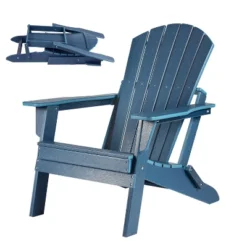 Folding Adirondack Chair - Oversized HDPE, Weather Resistant, Outdoor Fire Pit Chair, Suitable For Patio, Porch, Deck, Garden -The Range Shop GUEST fed330b3 8d2a 47be 96cc cc91447d4d78